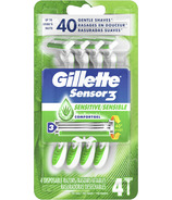 Gillette Sensor3 Sensitive Men's Disposable Razor