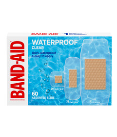 Band-Aid Waterproof Clear Adhesive Bandages