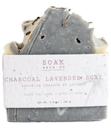 SOAK Bath Co Soap Bar Charcoal Lavender
