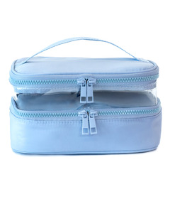 MYTAGALONGS Double Layer Train Case Sky Blue