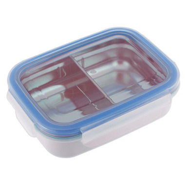 Innobaby Keepin\' Fresh Kids Stainless Divided Bento Blue Innobaby Keepin\' Fresh Kids Stainless Divided Bento Blue