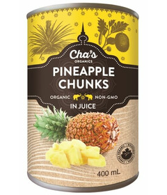 Cha's Organics Pineapple Chunks In Juice