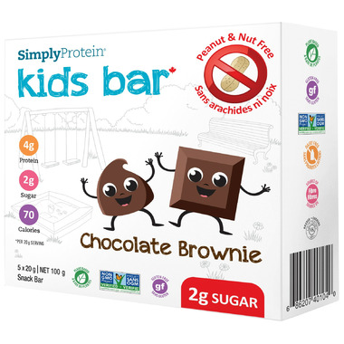 Simply Protein Kids Bar Chocolate Brownie 5-Pack Simply Protein Kids Bar Chocolate Brownie 5-Pack