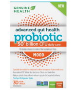 Genuine Health Advanced Gut Health Probiotic Mood 50 milliards d'UFC