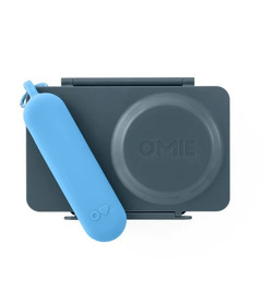 OmieLife OmieBox UP Bento Box Graphite + Utensil Set Bundle