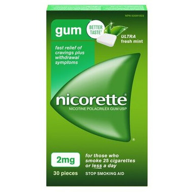 Buy Nicorette Nicotine Gum Ultra Fresh Mint 2mg at Well.ca | Free ...