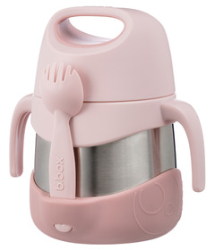 b.box Insulated Food Jar with Spork Blush Crush
