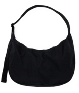 BAGGU Large Nylon Crescent Bag Black