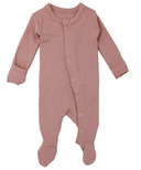 Combinaison intégrale L'ovedbaby Organic Footed Mauve