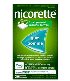 Nicorette Gum Peppermint 2mg