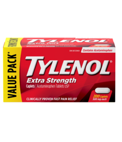 Tylenol Extra Strength Caplets 500mg Acetaminophen