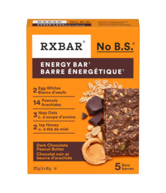 image of RXBAR Energy Bar Dark Chocolate Peanut Butter with sku:342248