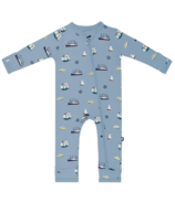 Kyte BABY Zippered Romper Vintage Boats
