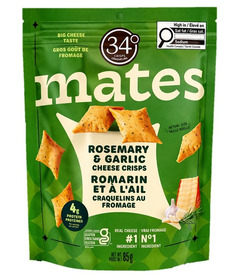 34 Degrees Mates Rosemary & Garlic Cheese Crisps