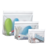 (re)zip Stand-Up Reusable Storage Bag Kit Clear