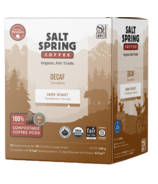 Salt Spring Coffee Decaf 100% Compostable Dark Roast Coffee Pods
