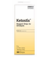Bandelettes réactives Ketostix pour analyse d'urine