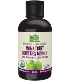 NOW Real Food Organic Liquid Monk Fruit Unflavoured