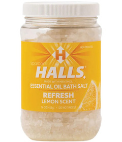 image of Halls Essential Oil Bath Salts Lemon with sku:339052