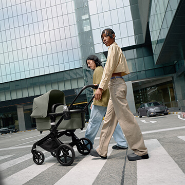 family with stroller