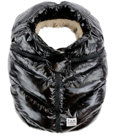 7AM Enfant Car Seat Cover Cocoon Black Polar