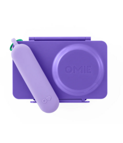 OmieLife OmieBox UP Bento Box Galaxy Purple + Utensil Set Bundle