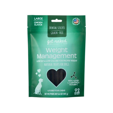 Natural Polymer Int. Get Naked Weight Management Large Chew Sticks for Dogs Natural Polymer Int. Get Naked Weight Management Large Chew Sticks for Dogs