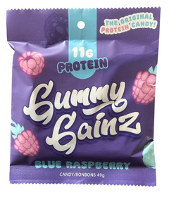image of Gummy Gainz Prosweets Protein Snack Blue Raspberry with sku:335983