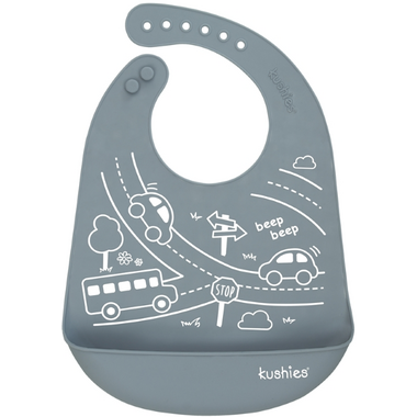 Kushies Silicatch Bib with Pocket Kushies Silicatch Bib with Pocket