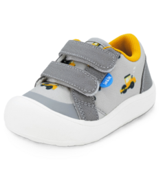 Jan & Jul Mini Canvas Sneakers Grey Construction