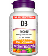 Webber Naturals Vitamin D3 Tablets Bonus Size