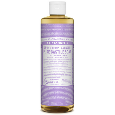 Dr. Bronner\'s Organic Pure Castile Liquid Soap Lavender 16 Oz Dr. Bronner\'s Organic Pure Castile Liquid Soap Lavender 16 Oz