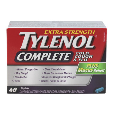 Tylenol Complete Extra Strength Cold, Cough & Flu Caplets Tylenol Complete Extra Strength Cold, Cough & Flu Caplets