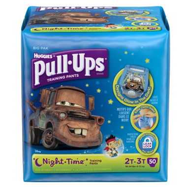 Huggies Pull-Ups Plus Training Pants 2T - 3T Boy Pack of 128