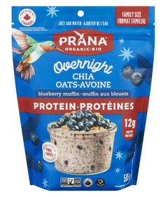PRANA Protein Overnight Chia Oats Blueberry Muffin Family Size