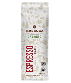 Muskoka Roastery Coffee Co. Organic Whole Bean Coffee Espresso Dark