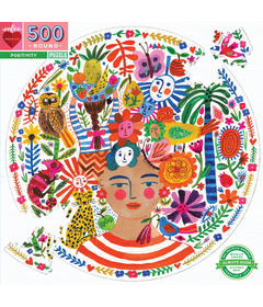 eeBoo Positivity Round Puzzle