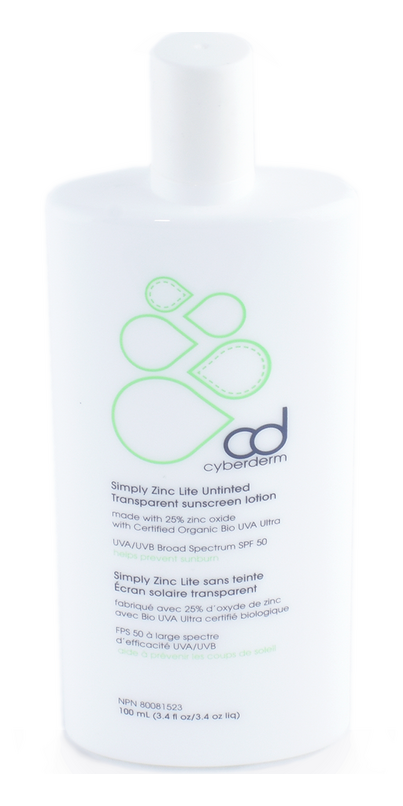 cyberderm simply zinc lite spf 50