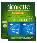 Nicorette 4mg De remplacement de la nicotine Pastilles Fruit