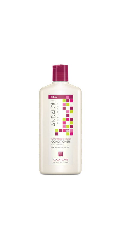 ANDALOU NATURALS Conditioner 1000 Roses Color Care – 340 Ml, Mit Alpenrosen-Stammzellen
