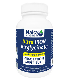 Naka Herbs Platinum Ultra Iron Bisglycinate 25mg