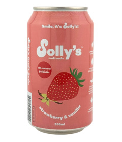 image of Solly's Soda Strawberry & Vanilla with sku:333257