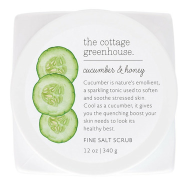 The Cottage Greenhouse Cucumber & Honey Fine Salt Scrub The Cottage Greenhouse Cucumber & Honey Fine Salt Scrub