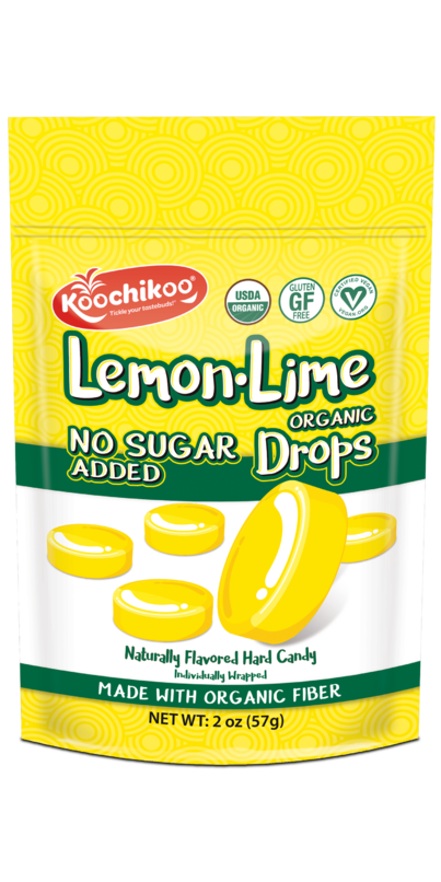 Koochikoo Organic & Sugar Free Lollipops Pouch, Assorted Fruit Flavors, No Sugar Added, Gluten Free & Vegan, 10 CT Lollipops/Pouch (Pack Of 4 Pouches