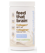 Feed That Brain Collagène + MCT Drink Mix Powder Naturel