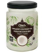 Huile de noix de coco vierge de Cha's Organics
