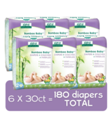 Aleva Naturals Bamboo Baby Diapers Mega Pack