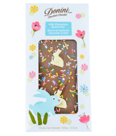 Saxon Chocolates Milk Chocolate Decorative Bunny Bar
