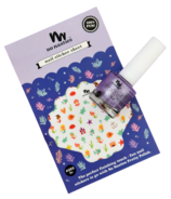 No Nasties Purple Nail Polish and Fruit Buddies Sticker Sets