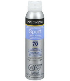 Neutrogena Sport Active Defense Sunscreen Spray SPF 70